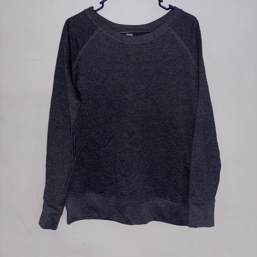 Instant Message Gray Pullover Sweatshirt Size M